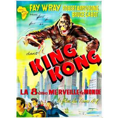 Blechschild Film Kino King Kong 30 X 20 CM