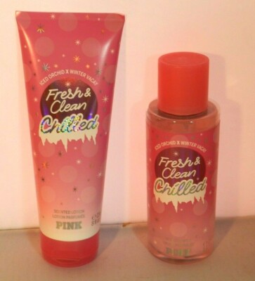 Victoria's Secret Pink Fresh & Clean Chilled Body Mist + Lotion