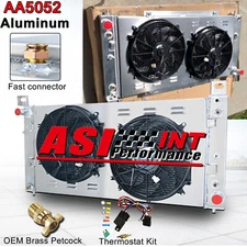 Radiator+Shroud Fan+Relay for 1999-2013 Chevy Silverado 2500/Suburban 1500/Tahoe