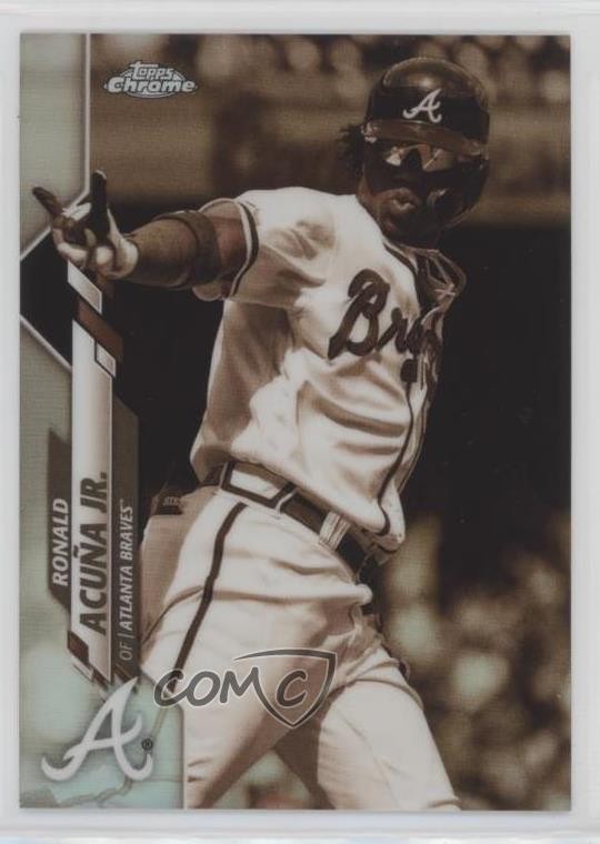 2020 Topps Chrome Sepia Refractor Ronald Acuna Jr Ronald Acuña Jr #112 0dp1
