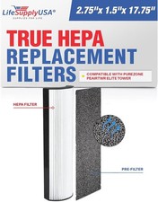 True HEPA Filter For Pure Enrichment Purezone Elite 4-in-1 Air Purifier 1pk