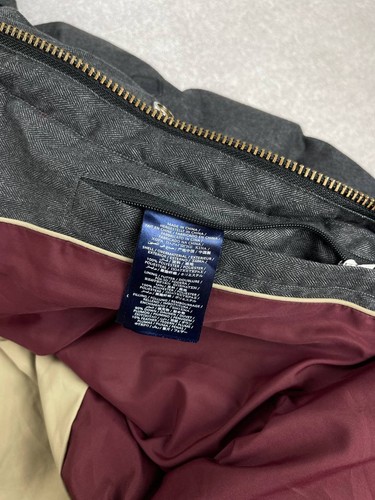 Gant The York HerringBone Down Jacket Dark Graphite Size M - Picture 11 of 17