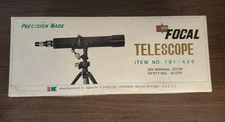 Vintage Precision Made Kmart Focal Telescope 20X60X60MM In Original Box