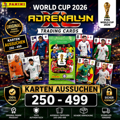 Panini World Cup 2026 | Adrenalyn XL | WM 26 | Trading Card aussuchen  250 - 499