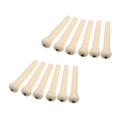 Pins Wirbel Gitarrensteg Saitenende Wirbel weiß 12 Stück 3,2 cm Akustikgitarre
