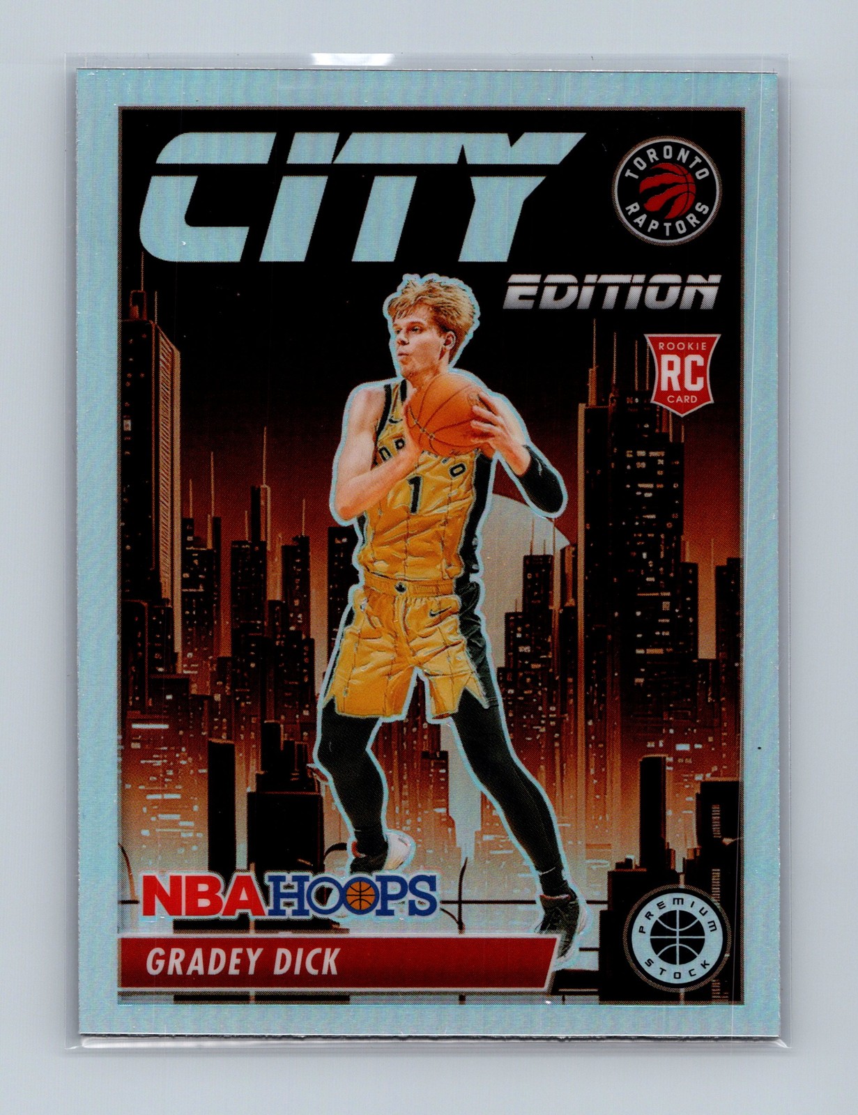 2023-24 Hoops Premium Stock #6 Gradey Dick City Edition Silver Prizm
