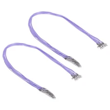 20Pcs 24" Waxed Necklace Cord 1.5mm Bracelet String Lake Blue