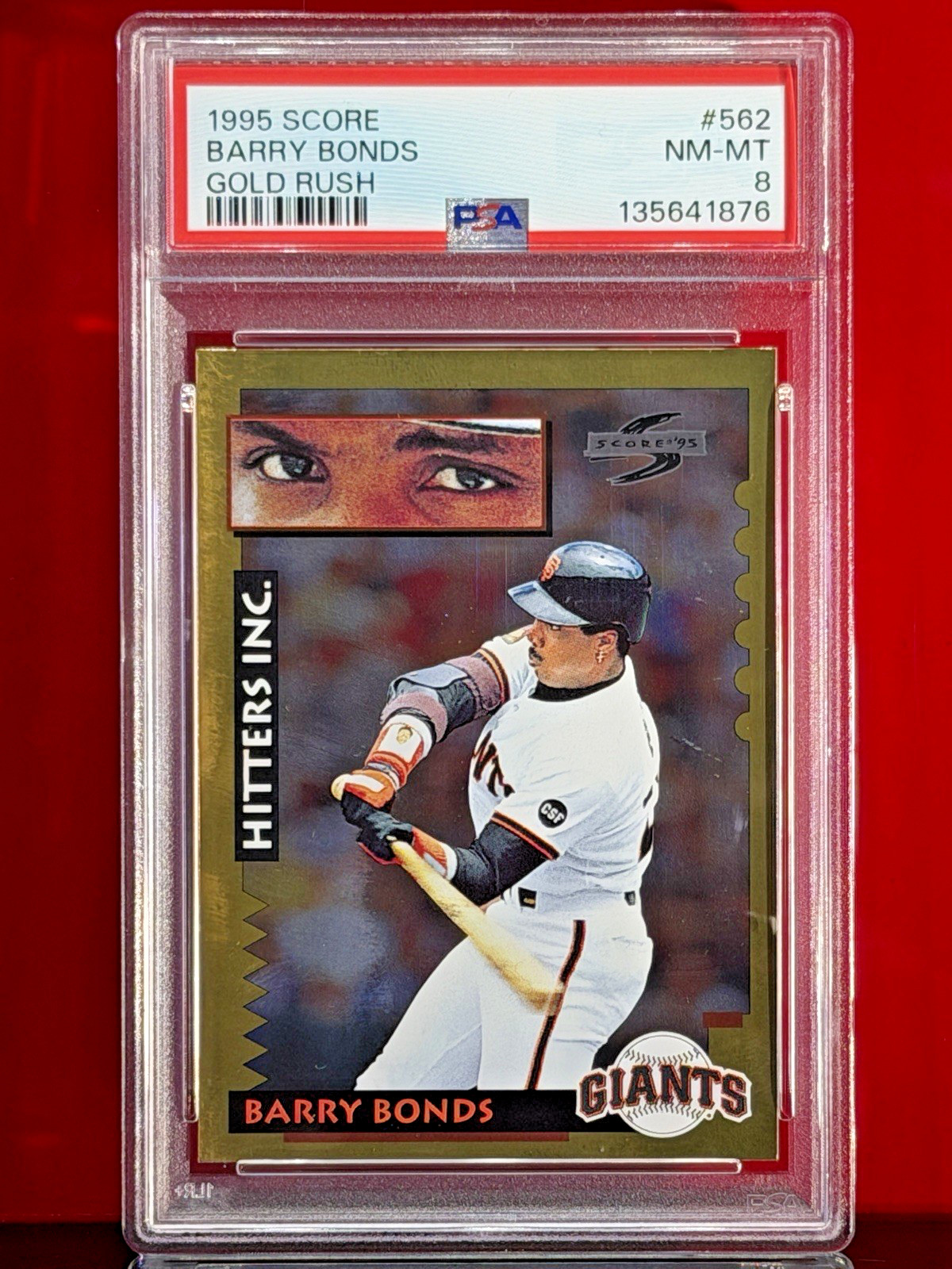 1995 Score - Hitters Inc. Barry Bonds #562 Gold Rush Baseball Pop 2