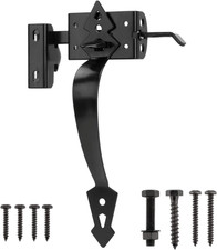 Thumb Gate Latch Hardware for Wooden Fence Heavy Duty, Self Closing Door Latches