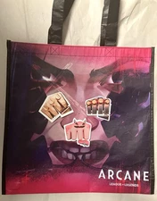 Riot Games Arcane League Of Legends Valorant Tote Bag & 3 Stickers Netflix New