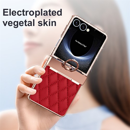 For Samsung Galaxy Z Flip 7 7FE 6 5 4 Bling Diamond Protective Shell Phone Cover - Zdjęcie 7 z 17