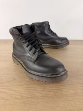 Dr Martens 939 Ben 6 Eye Women  s 6 UK 4 Black Leather Boots Made In England