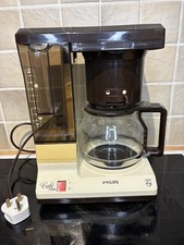 Philips Cafe 15 Filter Coffee Machine, Vintage 1980s, White, Glass Jug, HD5744/A