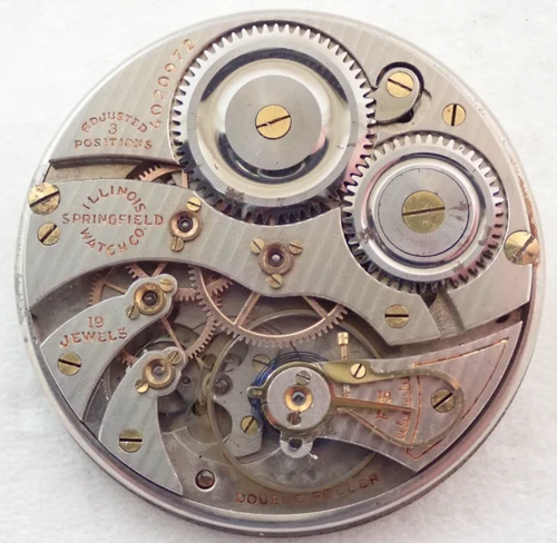 ANTIQUE 12s ILLINOIS 19 JEWEL 19j GRADE 406 OPEN FACE POCKET WATCH MOVEMENT