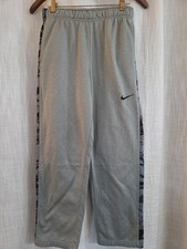 Nike Dri-Fit Boys Fleece Straight Leg Sweatpants Decorative Sides XL Athletic
