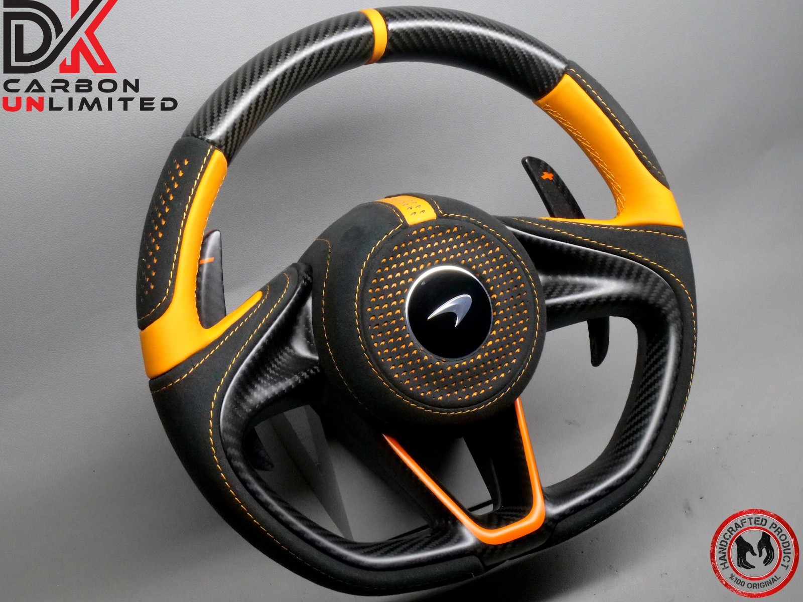 McLaren 720S Spider Steering wheel Orange