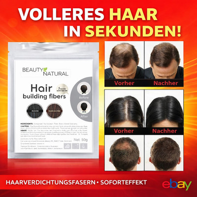       Premium Streuhaar Haarverdichter Schütthaare Haar Fibers Haarausfall