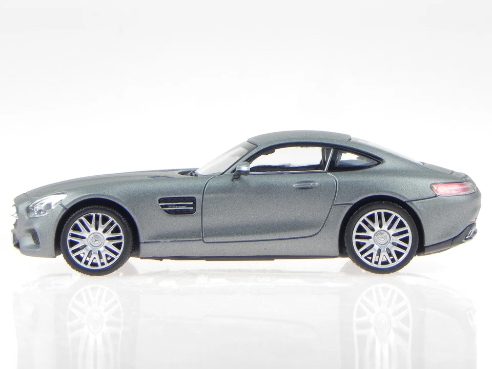 Mercedes C190 AMG GT S 2015 gris matt coche en miniatura 351350 Norev 1:43 - Imagen 2 de 4