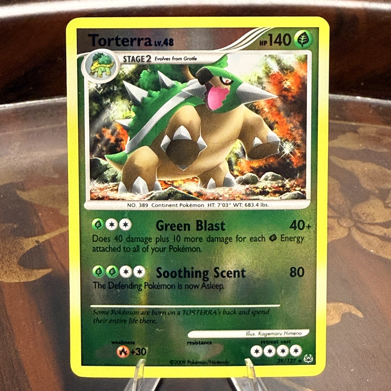 Pokemon Card Torterra Platinum Reverse Holo Rare Rare 39/127 LP