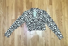 NWT H&M Butterfly Front Button Crop Top Size Small Women's