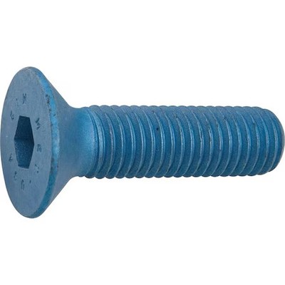 Metric Blue Ust184692 M10-1.50 Socket Head Cap Screw, Flat, Metric Blue Steel,