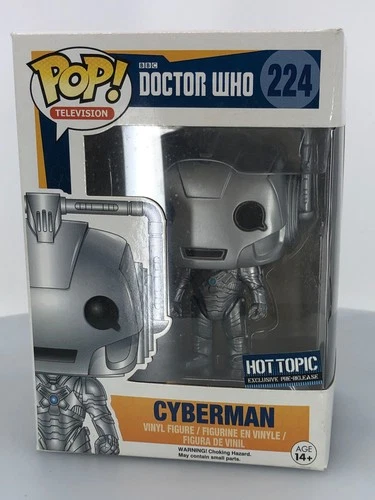 Funko POP! Television Doctor Who Cyberman #224 Vinyl Figure DAMAGED BOX SEE PICS