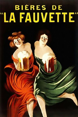 362098 Girls Beer Bieres de La Fauvette Drink Cappiello Vintage Poster