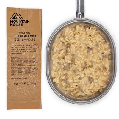 Mountain House MCW Beef Stroganoff Noodles LRP Long Range Patrol Freeze Dried