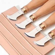 Leather Edge Creasing Tool Wood Handle Line Embosser for DIY Craft