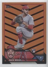 2023 Topps Update Orange & Black Foil Zack Weiss #US196 ut4