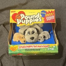 NEW VINTAGE POUND PUPPIES PUREBREDS WELSH TERRIER FAMILY GALOOB 1997 NEW IN BOX