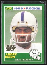 Andre Rison 1999 Score 10th Anniversary Reprints RC /1989 #272 Indianapolis