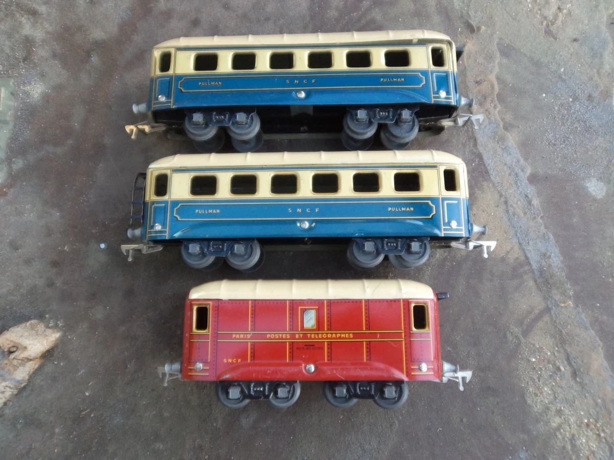 3 VOITURES VOYAGEUR PULLMAN Wagon Train Modelisme Chemin Fer