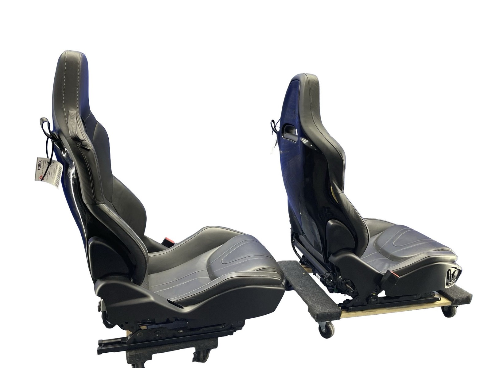 2018-2023 MCLAREN 720S OEM FRONT LEFT RIGHT SEAT ASSEMBLY SET BLACK LEATHER