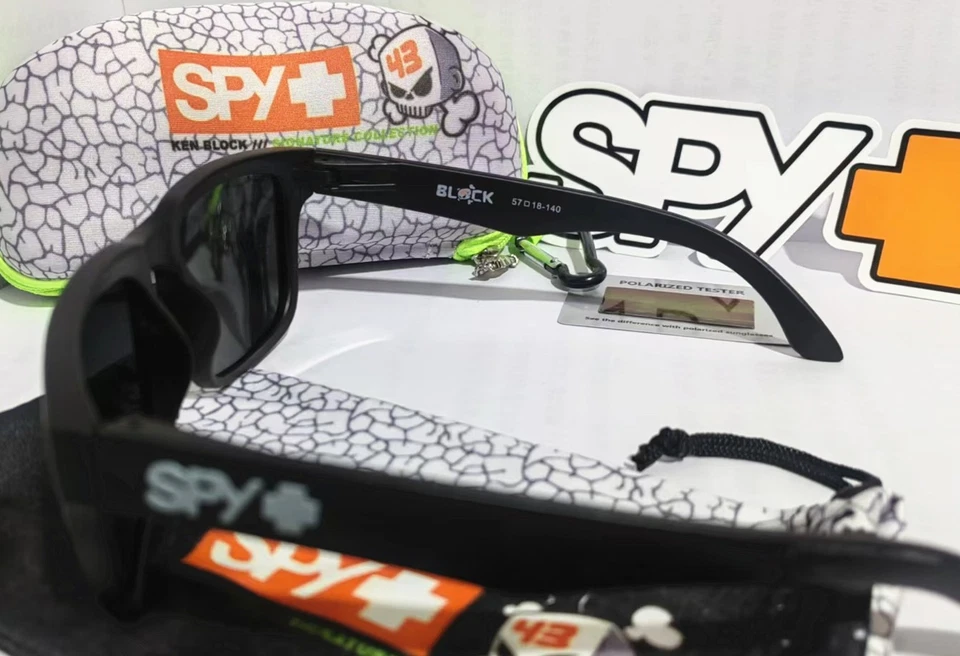 Nuevas gafas de sol polarizadas espías para hombre clásicas Ken Block unisex cuadradas -- C15 Foto 4 de 4