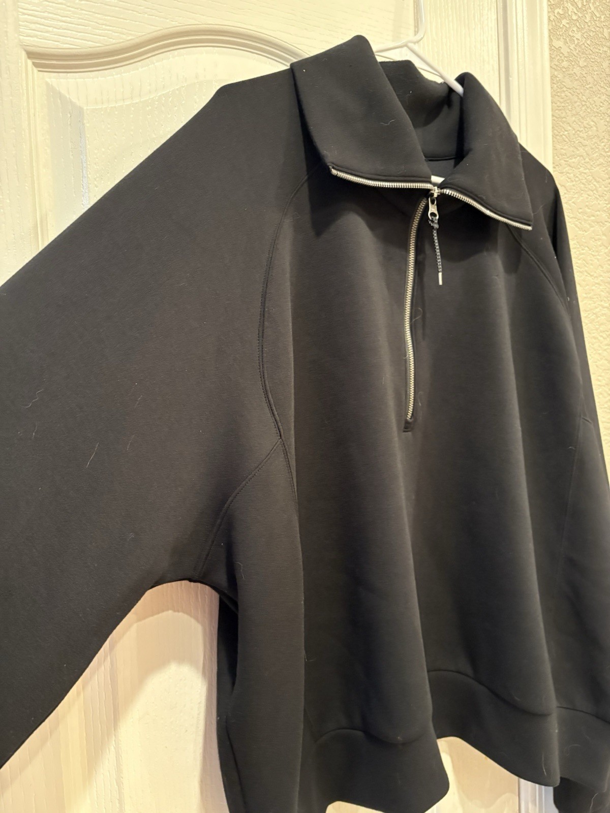 Spanx AirEssentials Black Half-Zip Pullover Size … - image 4