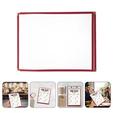 4 PCS Transparent Restaurant Menu Holders Menus Covers for Tables