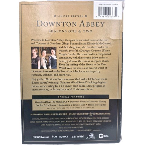 Masterpiece Classic Downton Abbey Seasons 1 & 2 Limited Edition 6-Disc Set PBS - Imagen 3 de 6