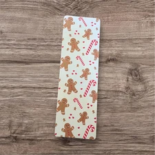 Gingerbread Bookmark, Holiday Bookmark,