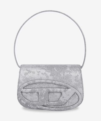 Diesel 1DR Shoulder Bag - Silver / X08396P5126H0535 Black