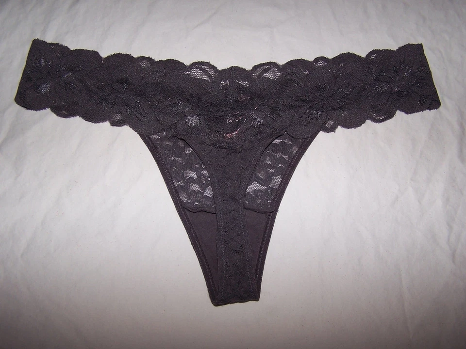 Sexy Tanga Bragas Candie's Gris Encaje Talla L Foto 2 de 3