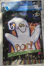 Breeze Art Premium Garden/Porch Flag 12.5" x 18" Halloween Ghost NEW In  Package