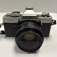 Working Minolta XG-1 35mm Film Camera  Minolta MD 50mm 1:2 Lens