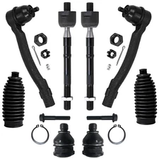 Front Inner Outer Tie Rods w/ Boot Lower Ball Joints Kit for 2012 - 2017 Kia Rio
