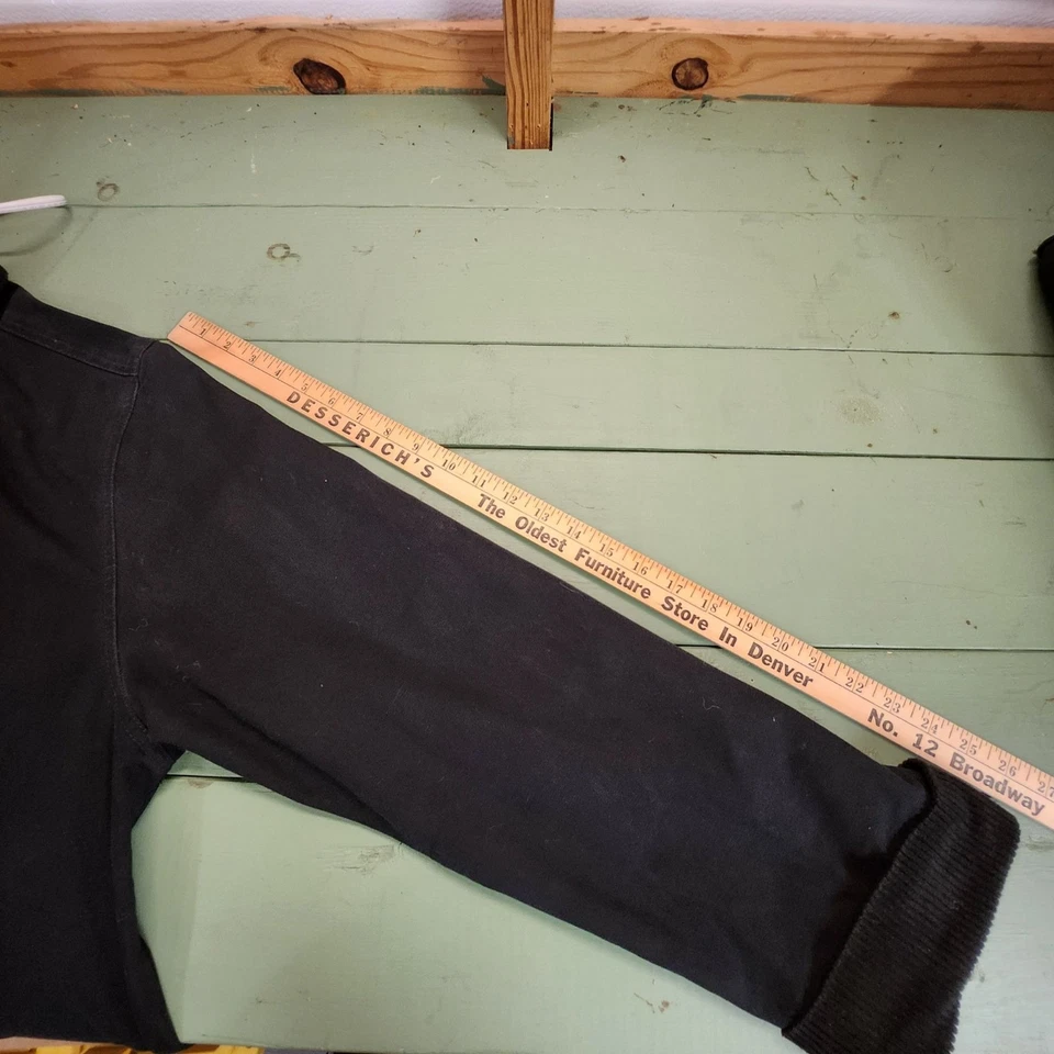 Scully Long Overcoat Duster Large Black Western Corduroy Canvas Ranch Farm Work - Image 4 of 4