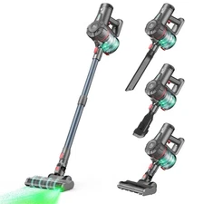 Cordless Vacuum Cleaners for Home,Stick Vacuum with Powerful Suction 45Mins R...