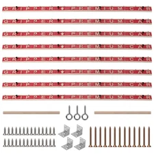 8PC Carpet Tack Strip W/Nails for Tufting Frame Wood/Concrete Rug Gripper 16Inch