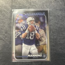 2024 Topps Chrome Football PEYTON MANNING Colts Refractor Card No. 86