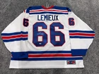 MARIO LEMIEUX Pittsburgh Penguins SIGNED Hockey Hall of Fame JERSEY PSA COA XXL