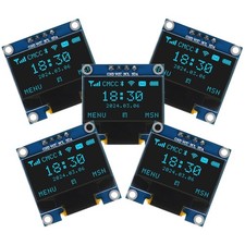 5 PCS 0.96 Inch OLED Module 12864 128x64 Yellow Blue SSD1306 I2C Arduino Board